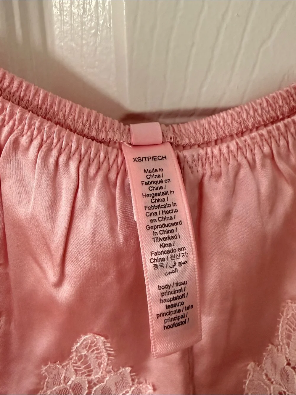 NWT Skims Pink Lace Satin Cami and Short Set - Women's Intimates
